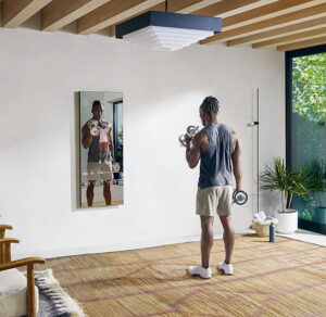  Mirror interactive home gym at THEA residences in Downtown Los Angeles