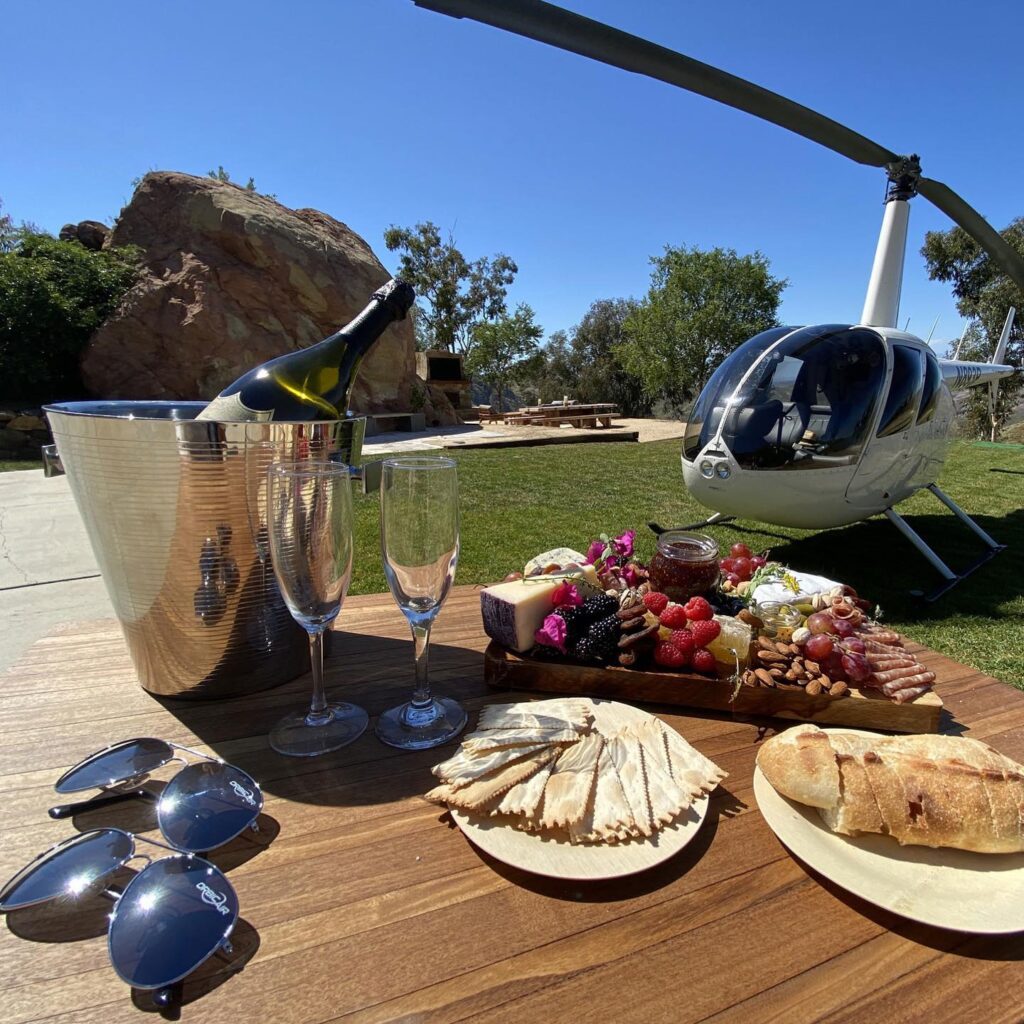 Orbic Air Helicopter Tours for Valentine’s Day near THEA residences in Downtown Los Angeles