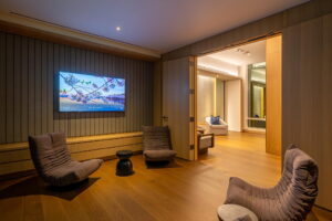 Mini Private Screening Room at THEA residences in Downtown Los Angeles